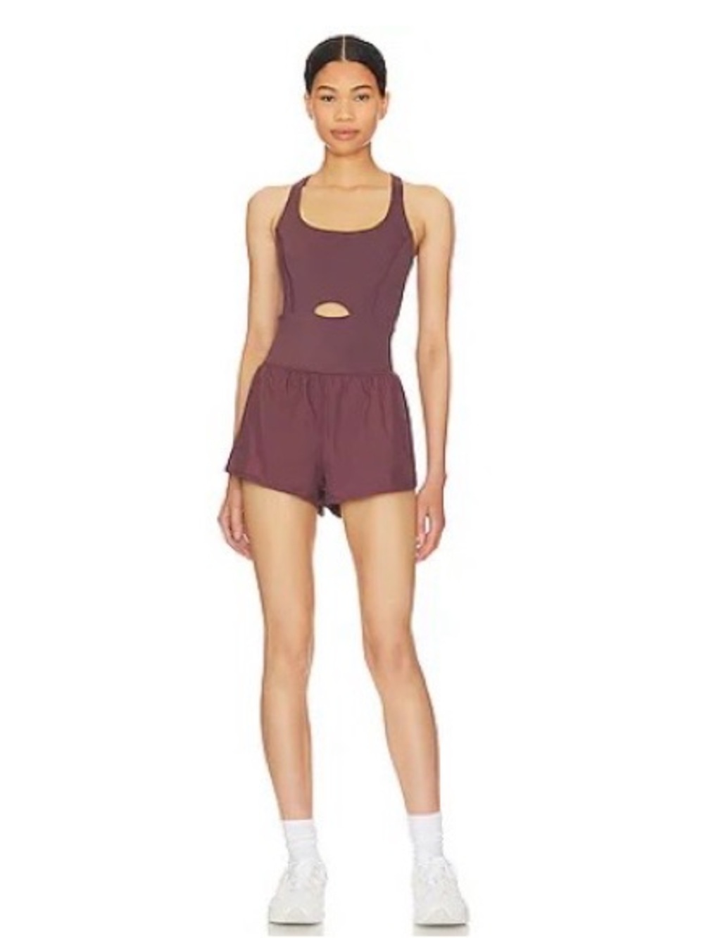EUC Free People Movement Righteous Runsie in Fig - L
